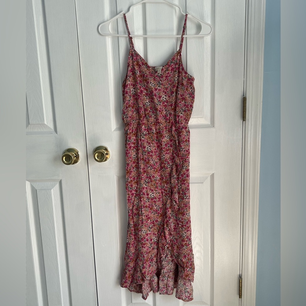 Sunset West Girls X-Large Floral Rayon‎ Sleeveless Maxi Dress